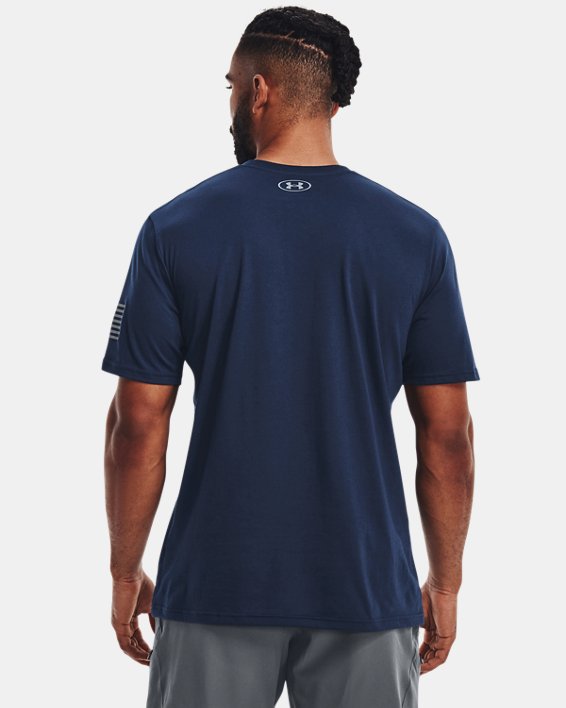 Men's UA Freedom Logo T-Shirt, Blue, pdpMainDesktop image number 1